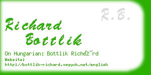 richard bottlik business card